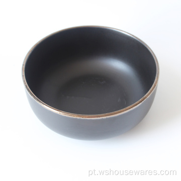 Dinneret de placa redonda de utensílios de mesa cerâmica de grés